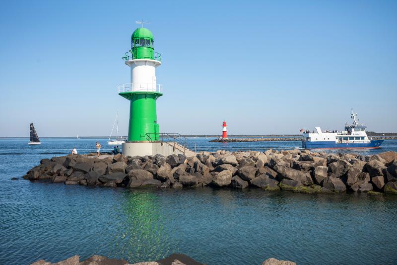 Ansicht eines Leuchtturms im Familienurlaub Mecklenburg Vorpommern