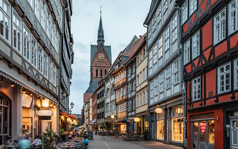 Ansicht der Innenstadt von Hannover im Niedersachsen Familienurlaub