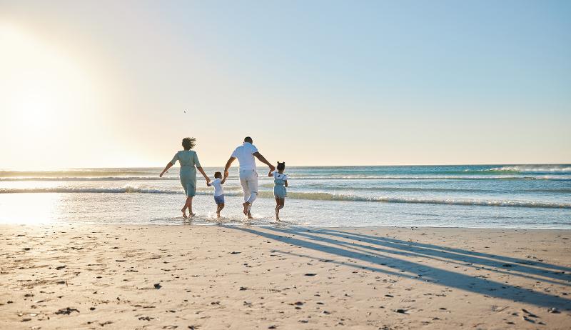  Eine Familie im Familienurlaub polnische Ostsee Ferienhaus