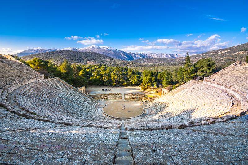  Das antike Theater von Epidaurus im Familienurlaub Griechenland günstig