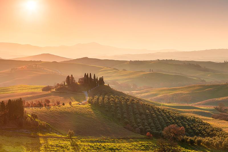  Die schönen Landschaften der Toskana genießen im Italien Urlaub mit Kindern eigene Anreise