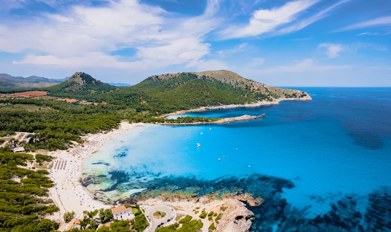 Aussicht aufs Meer im Urlaub mit Kindern Mallorca Bauernhof