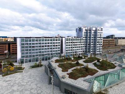 Hochhaus mit Dachterrasse in Familienurlaub Kopenhagen 