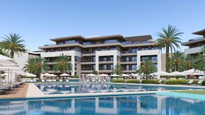 Der Outdoor Schwimmbereich des luxuriösen Familienurlaub Türkei