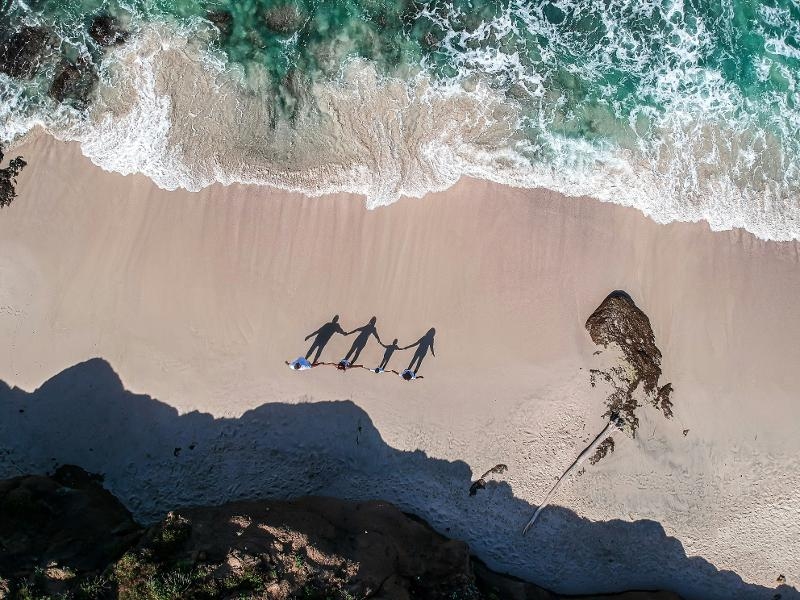 Familienurlaub am Strand